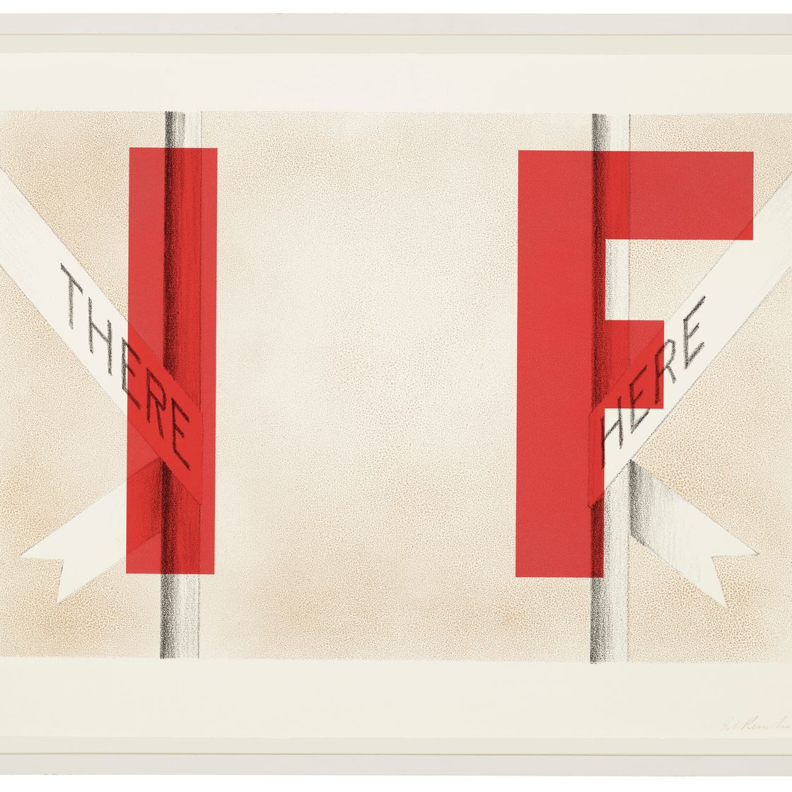 Ed Ruscha — Там и здесь, состояние II, изображение 2