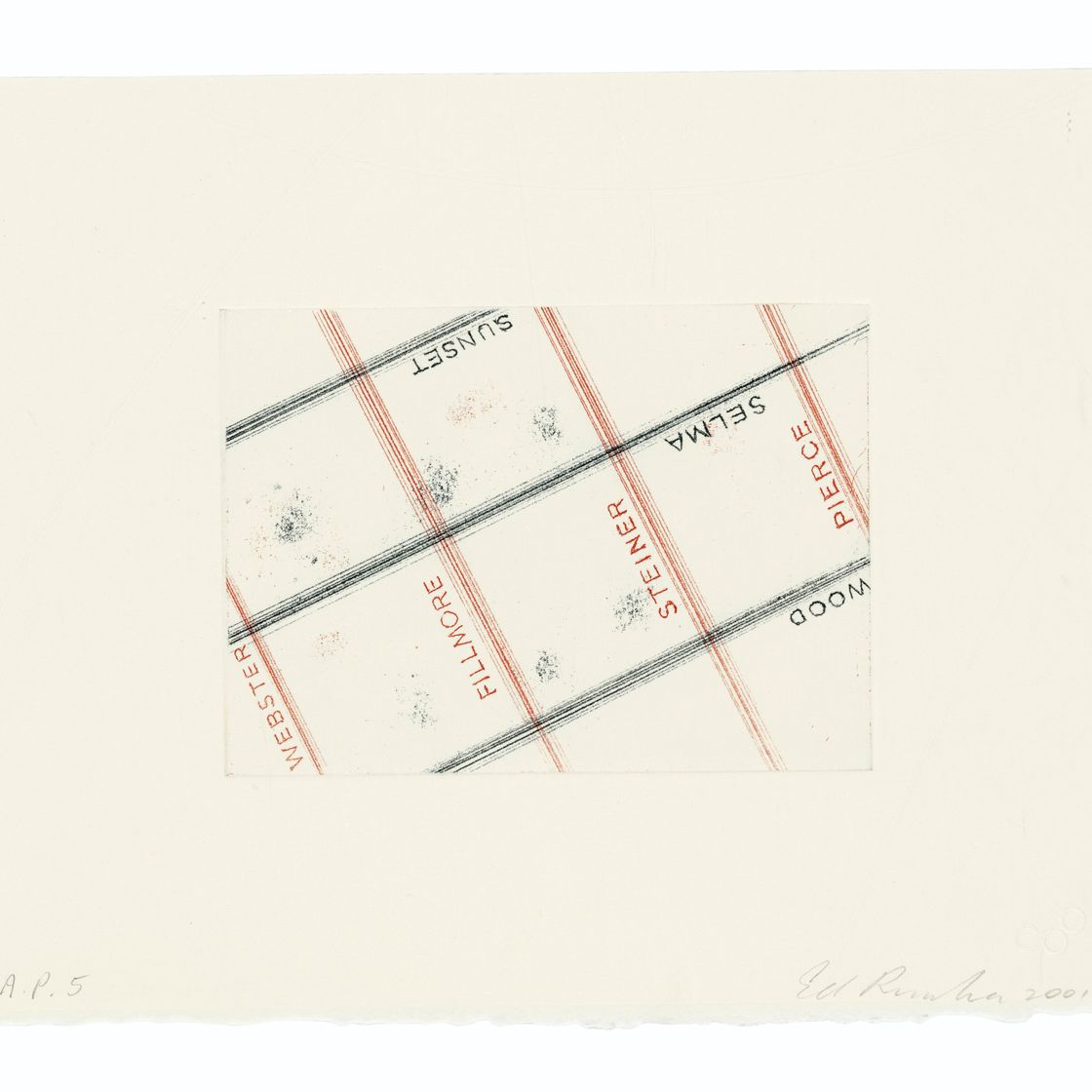 Ed Ruscha — Лос-Франциско, Сан-Анджелес, изображение 1