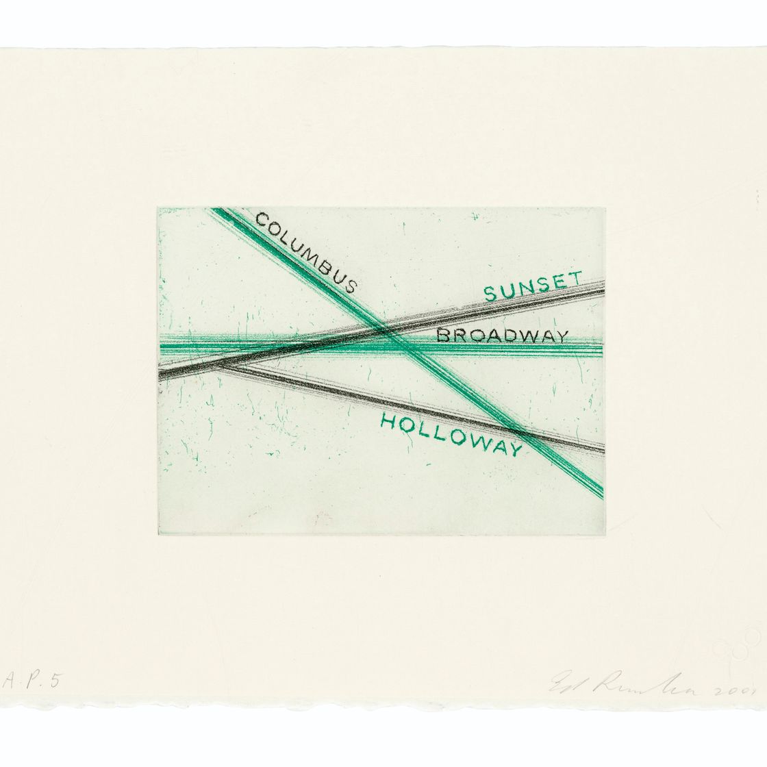 Ed Ruscha — Лос-Франциско, Сан-Анджелес, изображение 2