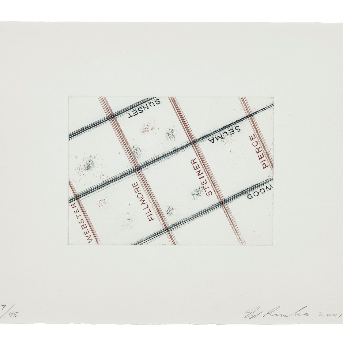 Ed Ruscha — Сансет, Пирс, из Лос-Франциско в Сан-Анджелес