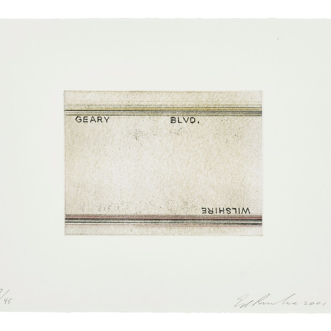 Ed Ruscha — Гири, Уилшир, из Лос-Франциско, Сан-Анджелес