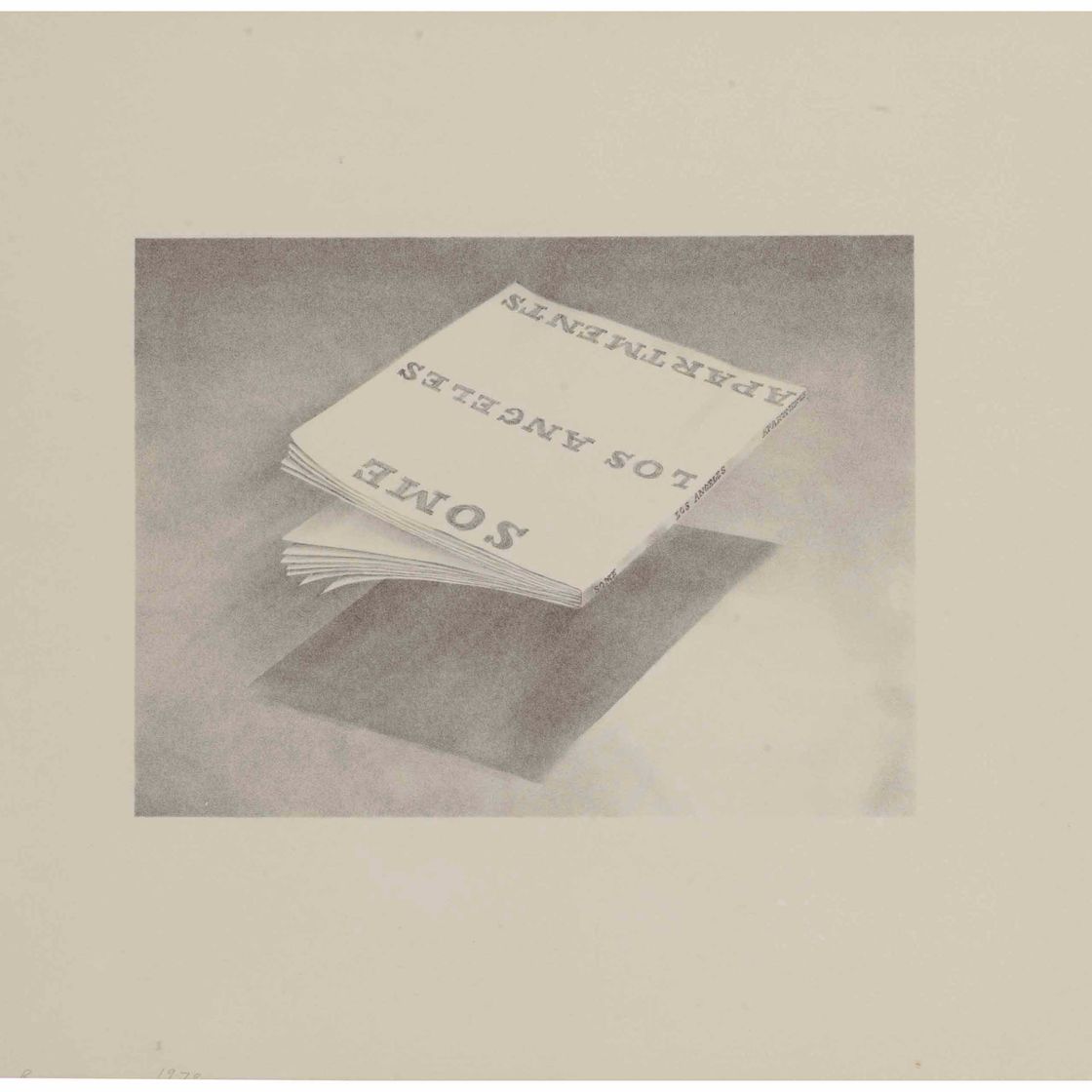 Ed Ruscha — Несколько квартир в Лос-Анджелесе, судя по обложкам книг