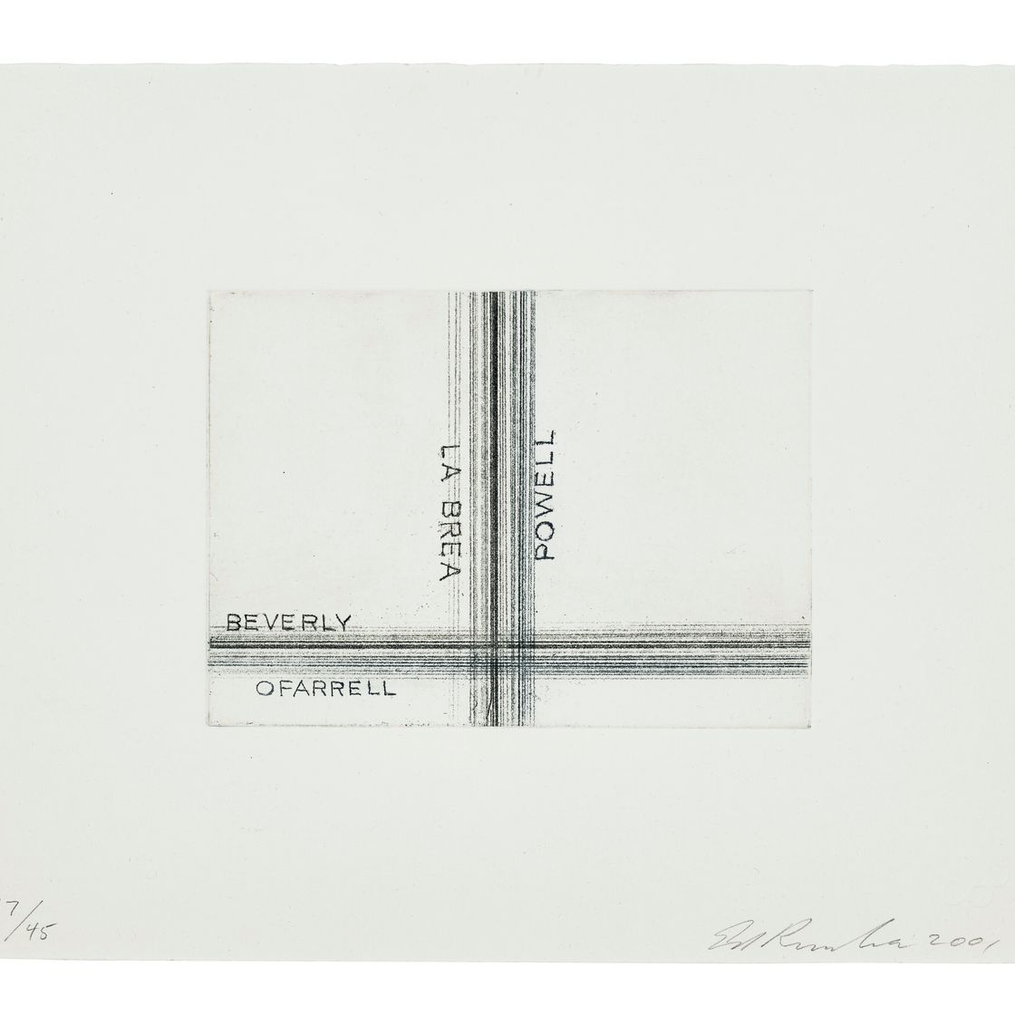 Ed Ruscha — Ла Бреа, Пауэлл, из Лос-Франциско, Сан-Анджелес