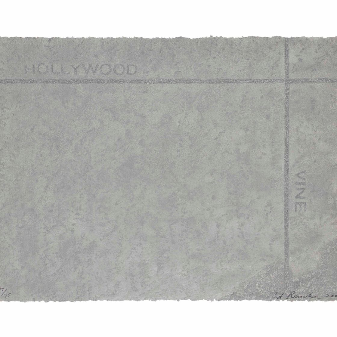 Ed Ruscha — Голливудская виноградная лоза из набора Petroplots