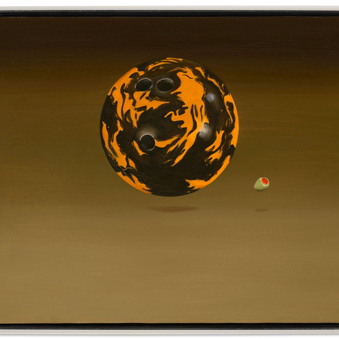Ed Ruscha — Шар для боулинга, оливковый, изображение 2
