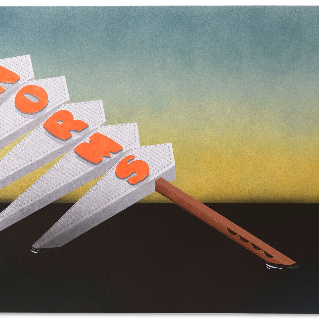 Ed Ruscha — Ла Сьенега Нормы тонет в нефтехимическом болоте, изображение 1