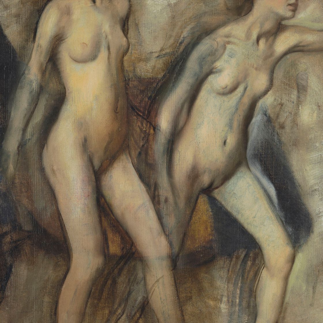 Edgar Degas — Маленькие девочки-спартанцы, провоцирующие девушек (Молодые спартанцы, испытывающие ярость)