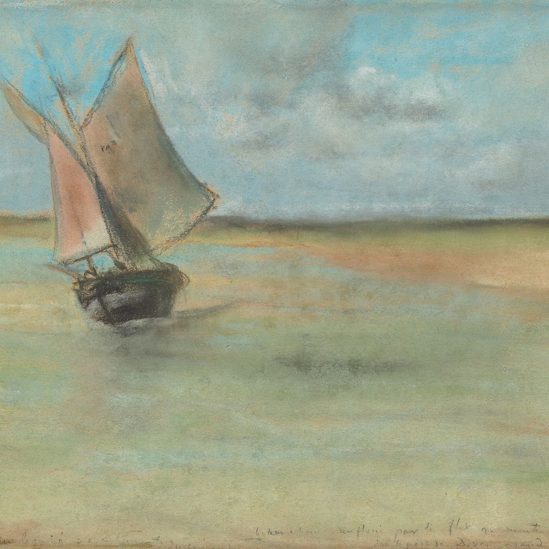 Edgar Degas — Пещерный замок у входа в порт для погружений, изображение 1
