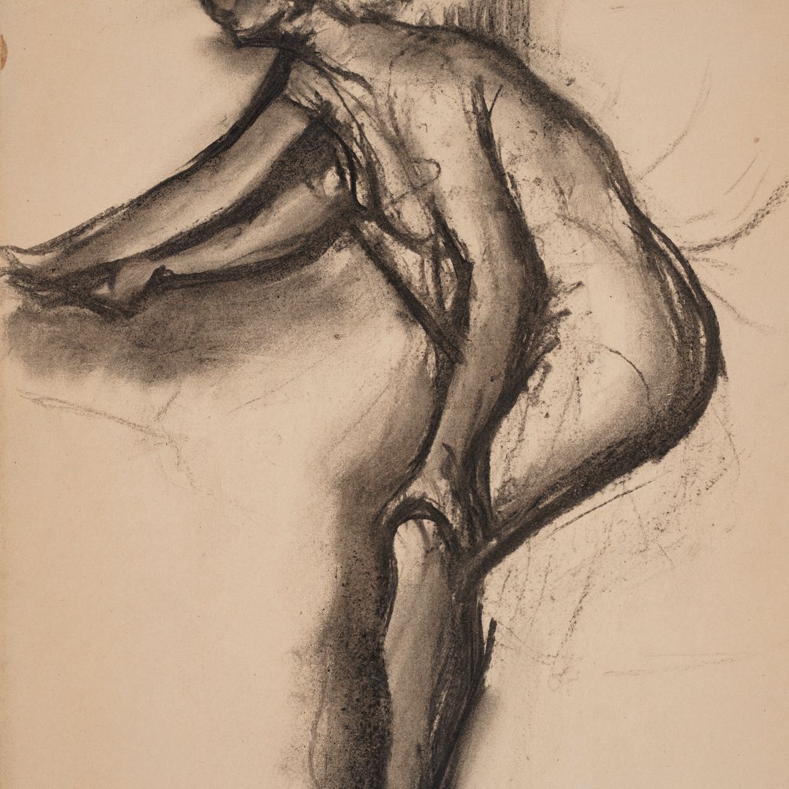 Edgar Degas — Этюд в обнаженном виде (Женская поза), изображение 1