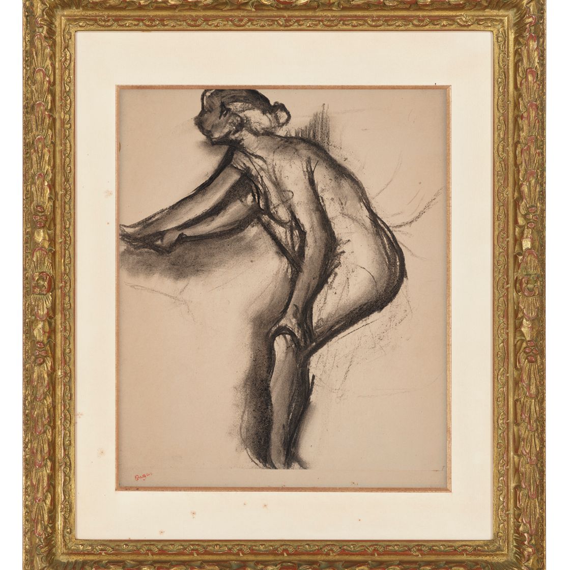 Edgar Degas — Этюд в обнаженном виде (Женская поза), изображение 2
