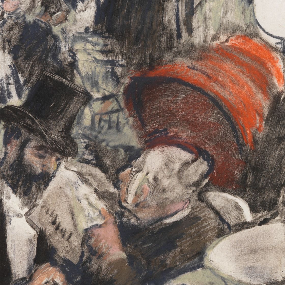 Edgar Degas — Людовик Галеви - мадам кардинал в танце лож, изображение 1