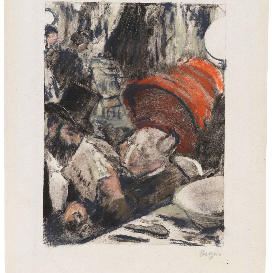 Edgar Degas — Людовик Галеви - мадам кардинал в танце лож, изображение 2