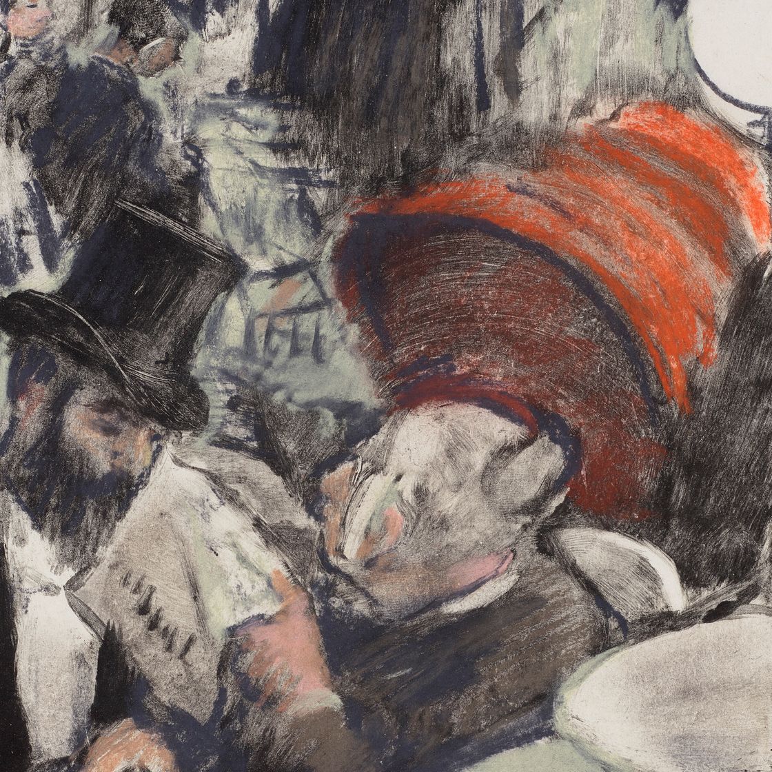 Edgar Degas — Людовик Галеви - мадам кардинал в танце лож, изображение 1