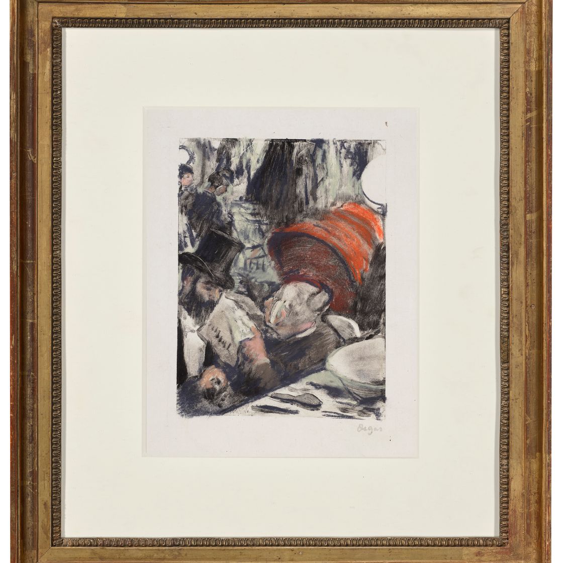 Edgar Degas — Людовик Галеви - мадам кардинал в танце лож, изображение 3