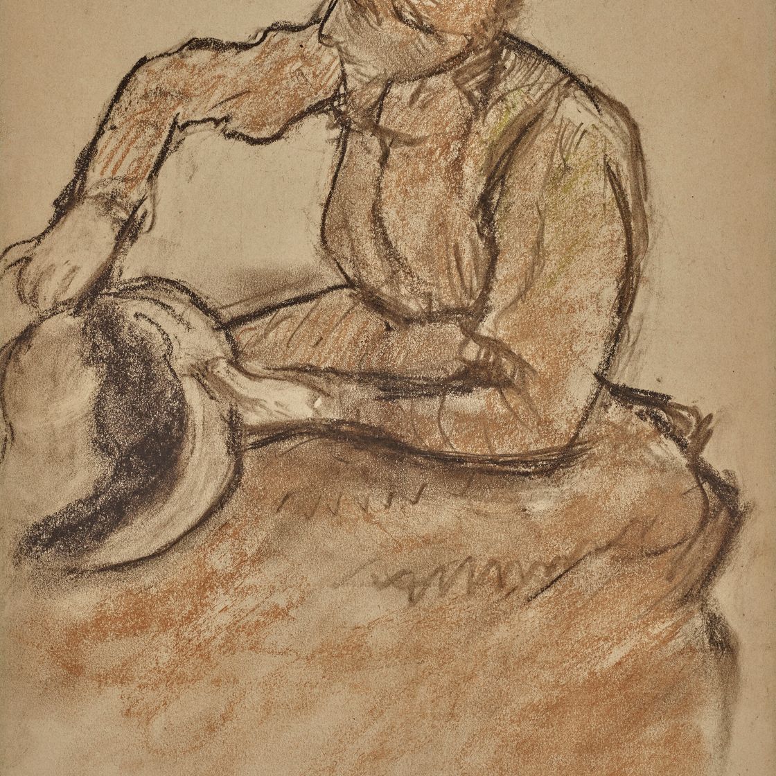 Edgar Degas — Модистка-гарниссант без головного убора, изображение 1