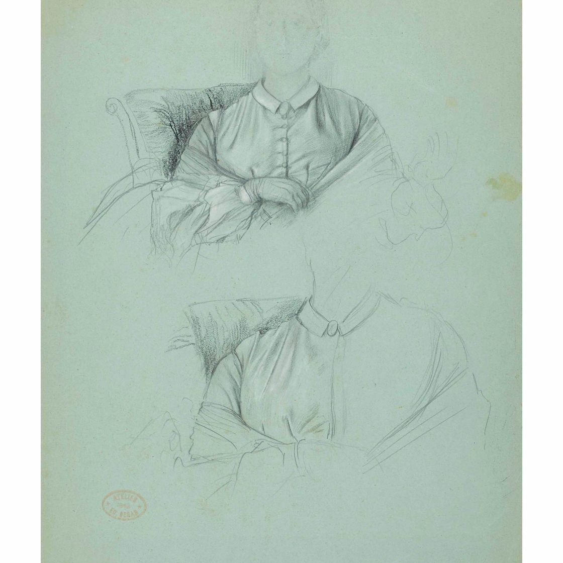 Edgar Degas — Этюд для "Месье и мадам Эдмон Морбилли"