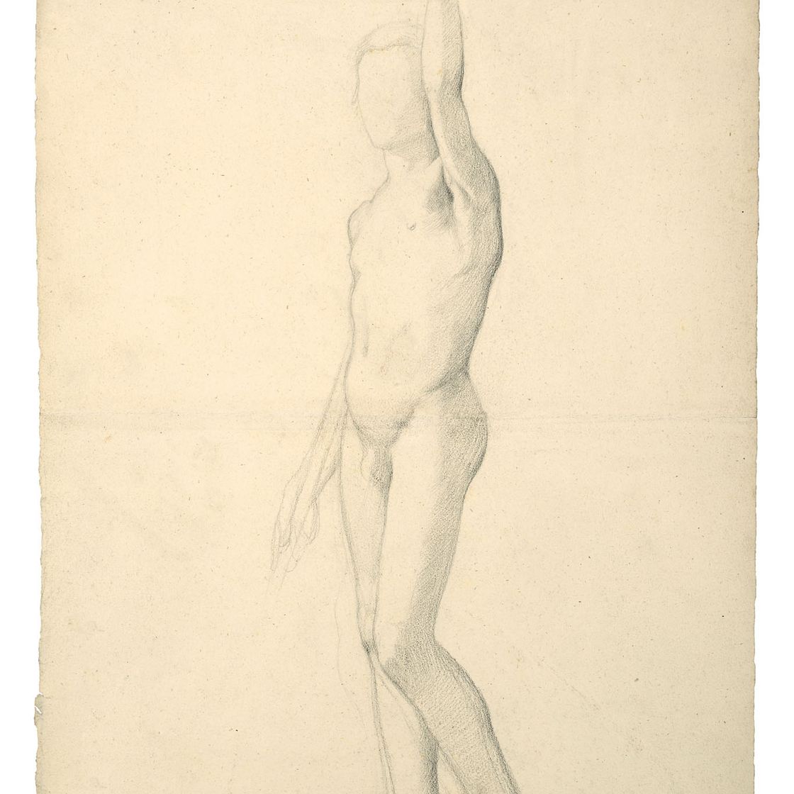 Edgar Degas — Академия человека-арендатора у отца (справа) ; Академия человека-дебюта (справа), изображение 2