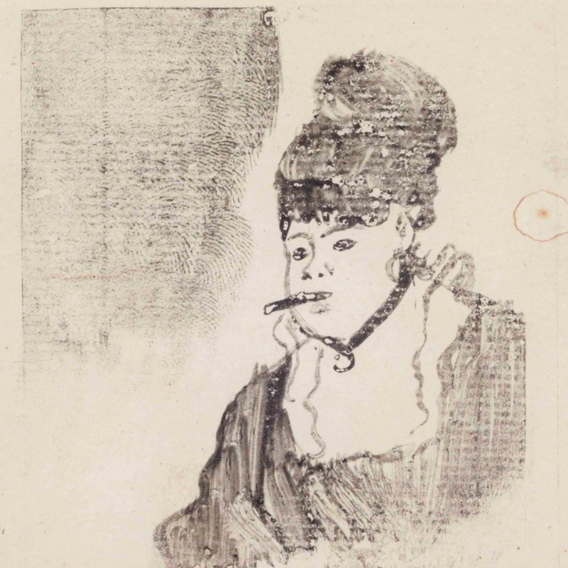Edgar Degas — Женщина а-ля сигарета