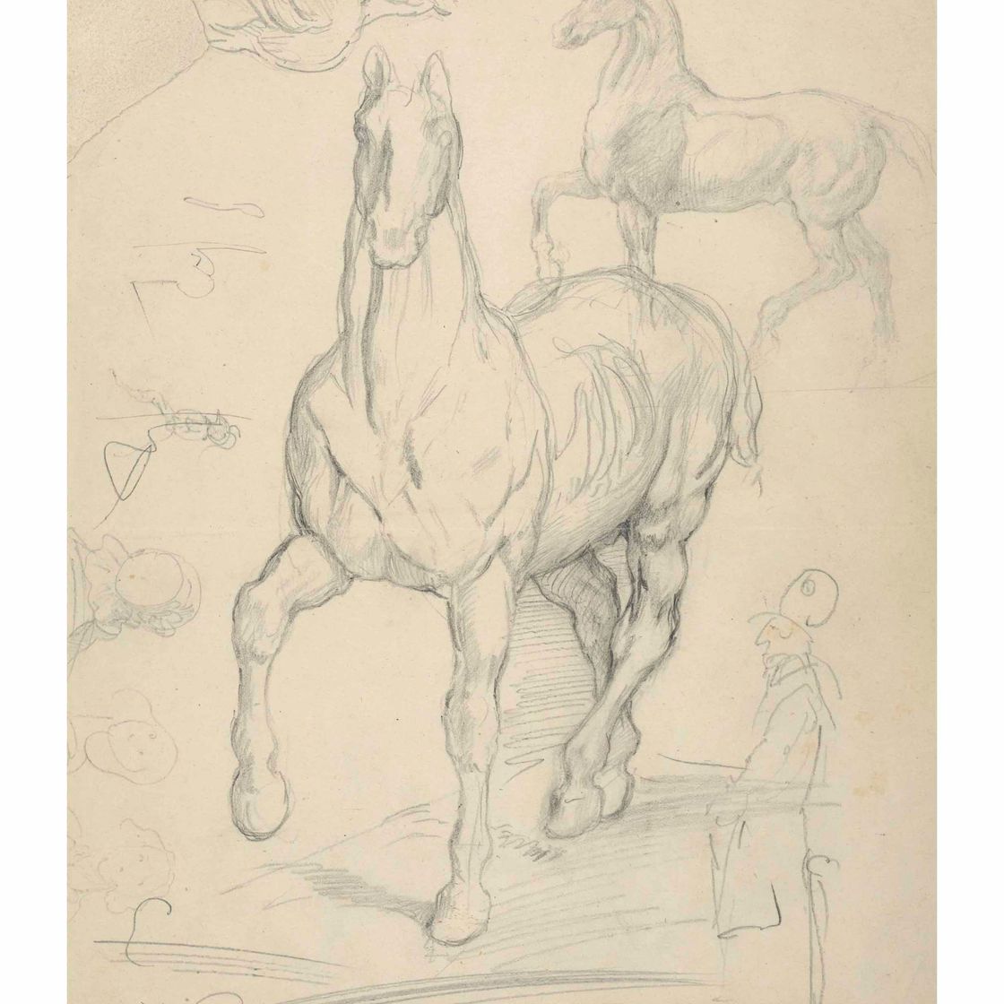 Edgar Degas — Этюды Теодора Жерико, "Кавалер ордена почета"