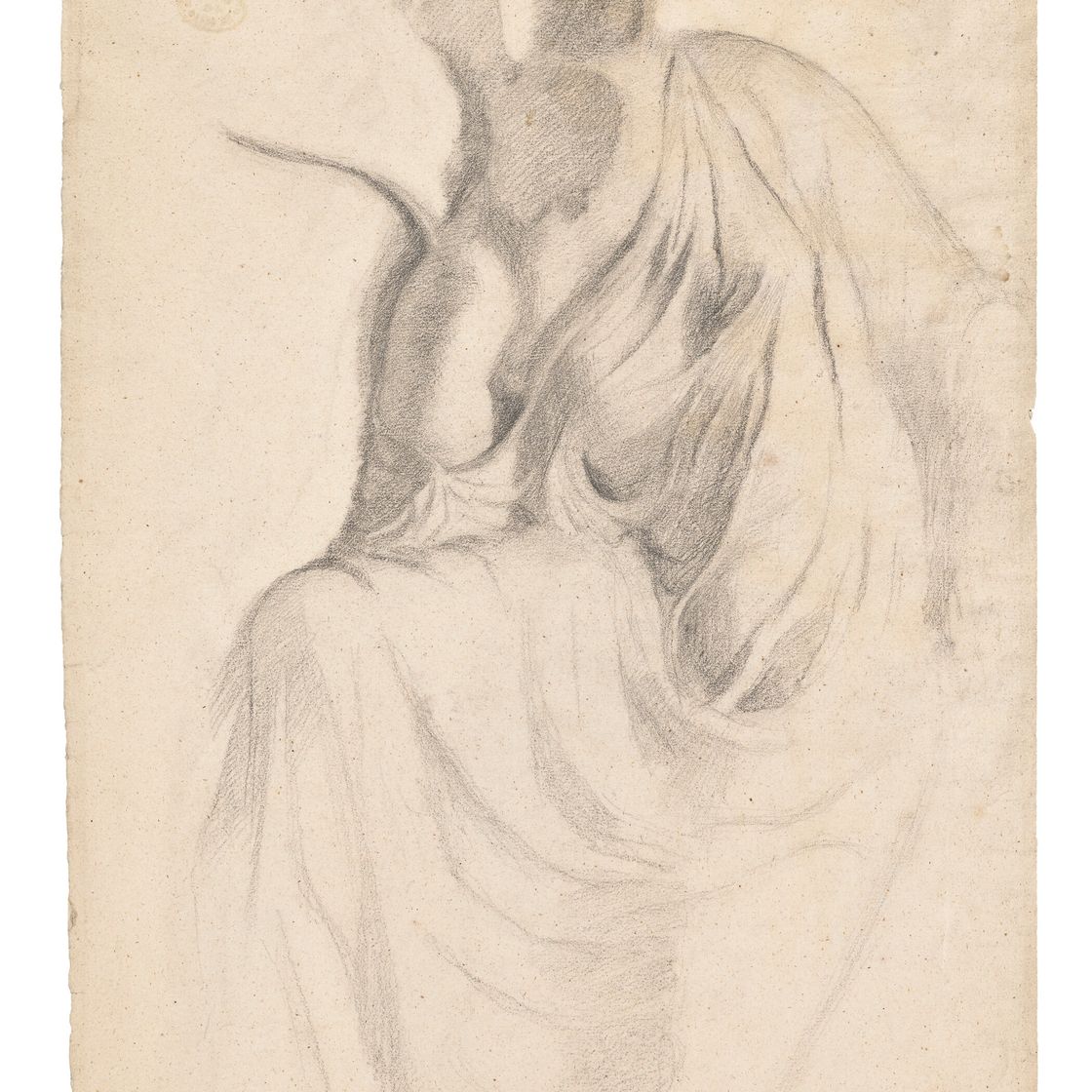 Edgar Degas — Этюд д'Апре "Нике, атташе полиции" ( прямая речь ); Академический этюд ( оборотная сторона ), изображение 2