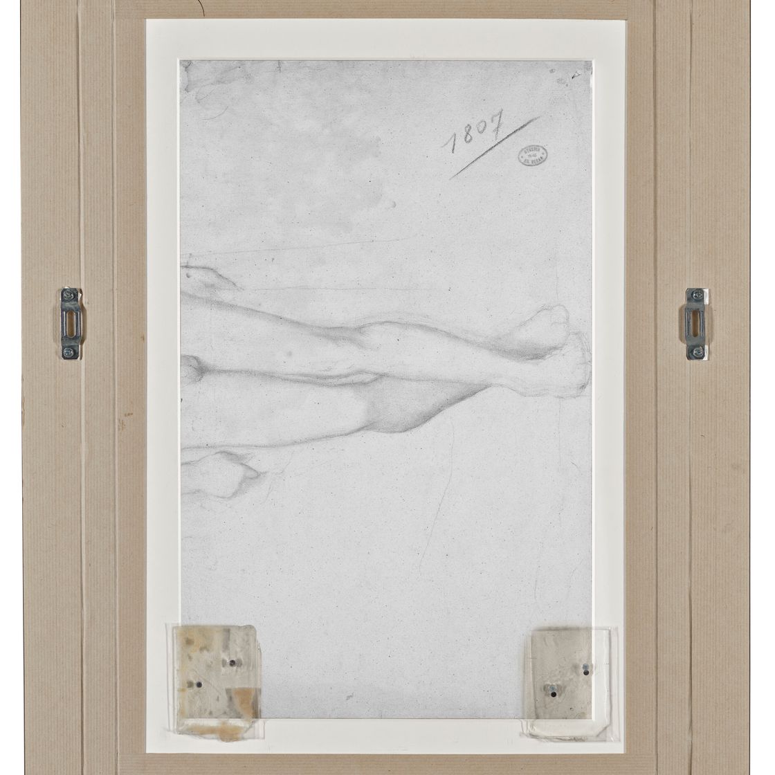 Edgar Degas — Этюд д'Апре "Нике, атташе полиции" ( прямая речь ); Академический этюд ( оборотная сторона ), изображение 5