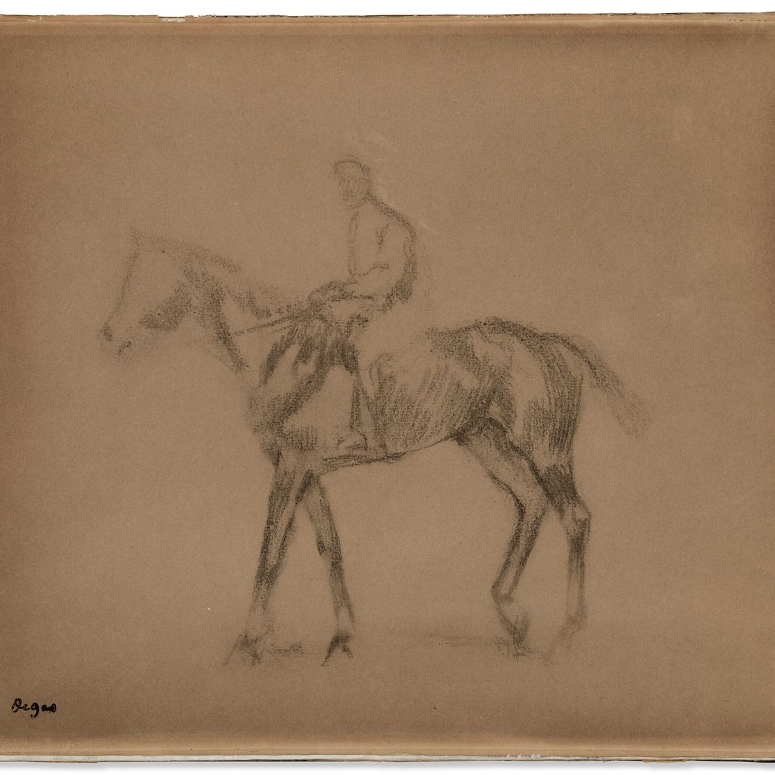 Edgar Degas — Жокей на коне, изображение 2