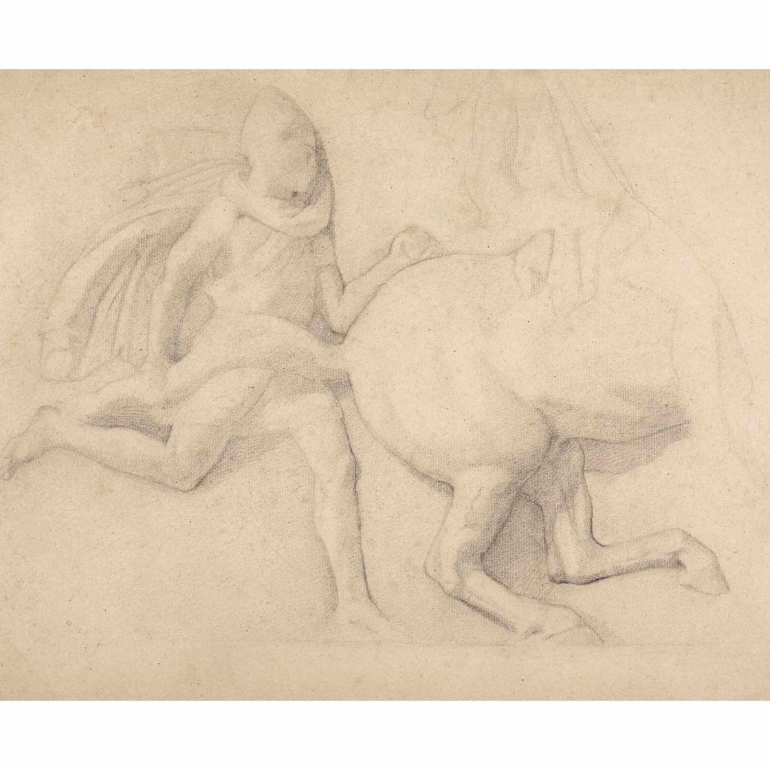 Edgar Degas — Этюд Апре у барельефа