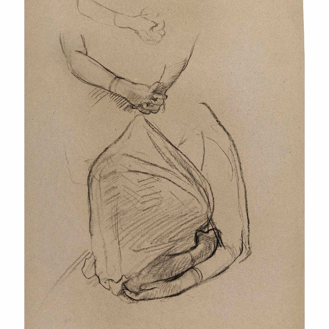 Edgar Degas — Этюды для "Репетиции танца"