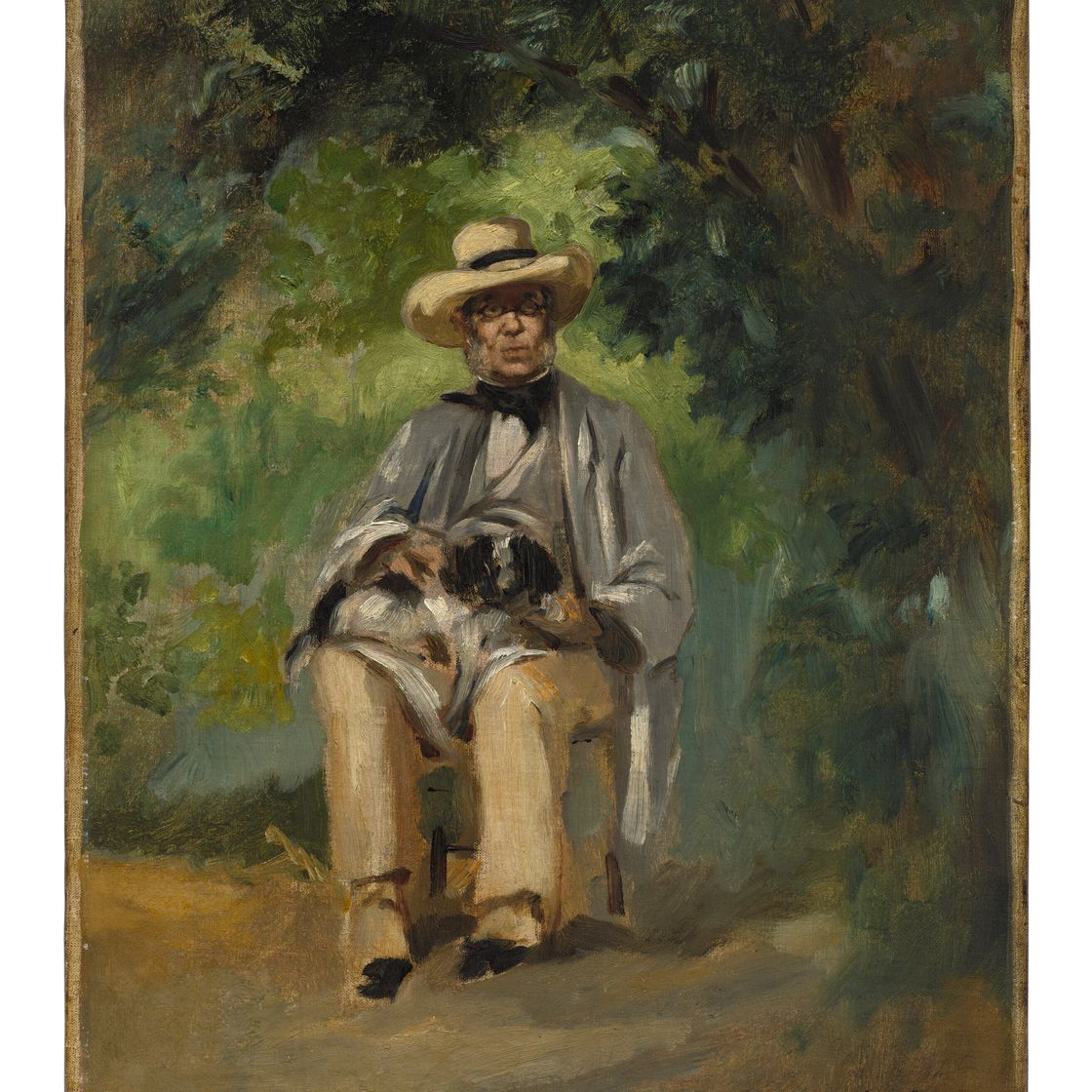 Edouard Manet — Амбруаз Адам в саду Прессаньи, изображение 2