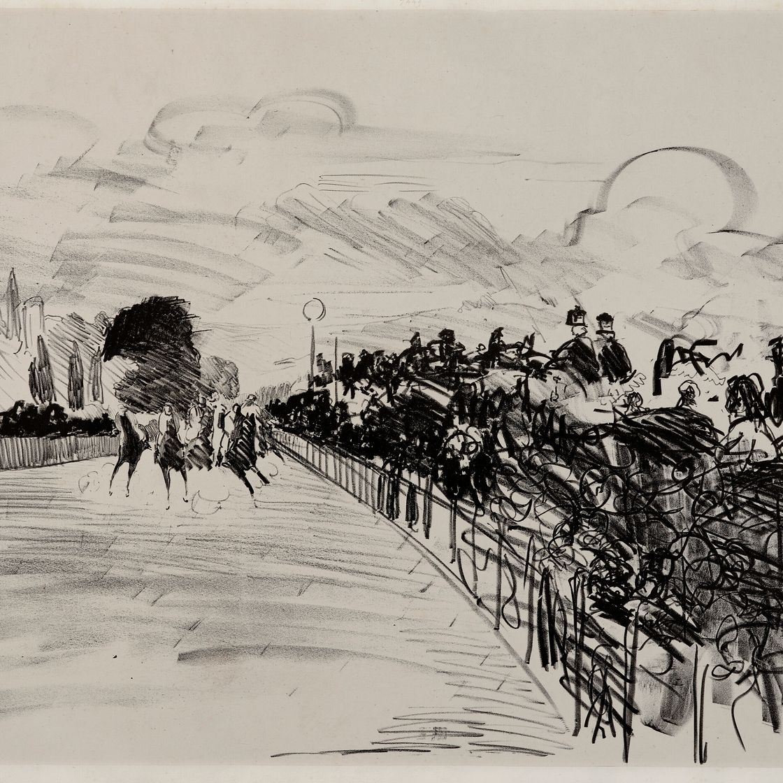 Edouard Manet — Les courses à Longchamps (Длинные скачки), изображение 1