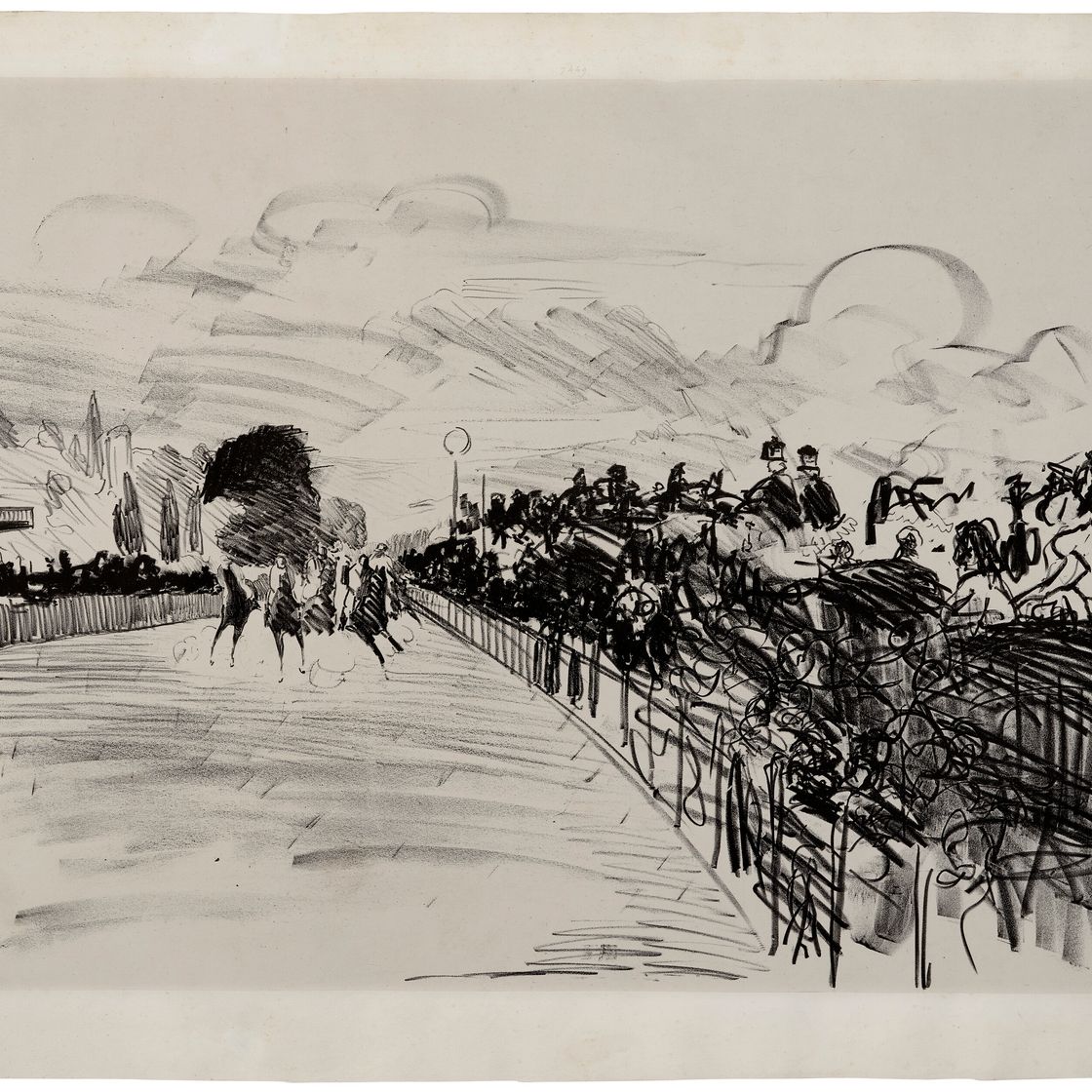 Edouard Manet — Les courses à Longchamps (Длинные скачки), изображение 3