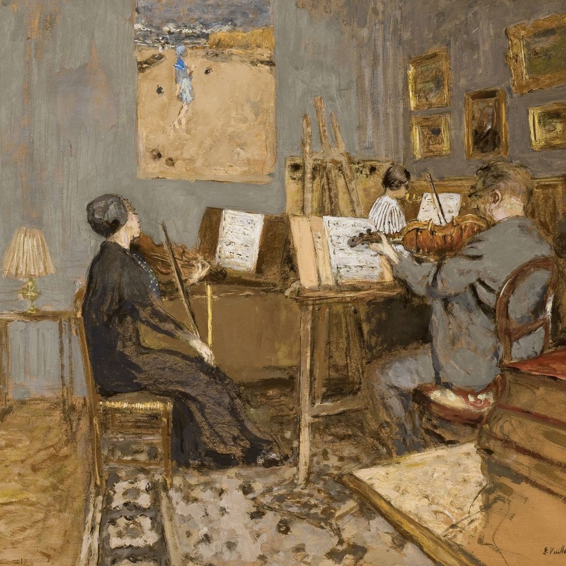 Edouard Vuillard — Утренний концерт, площадь Винтимиль