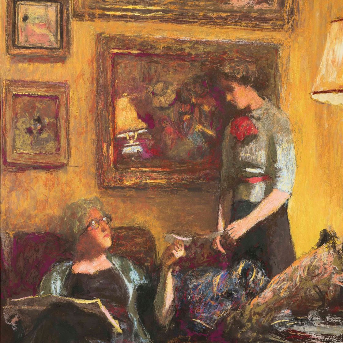 Edouard Vuillard — Люси Хессель и Лулу, улица Неаполя, отдел телепрограмм"