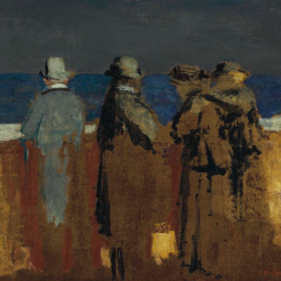 Edouard Vuillard — Четыре персонажа находятся у парапета