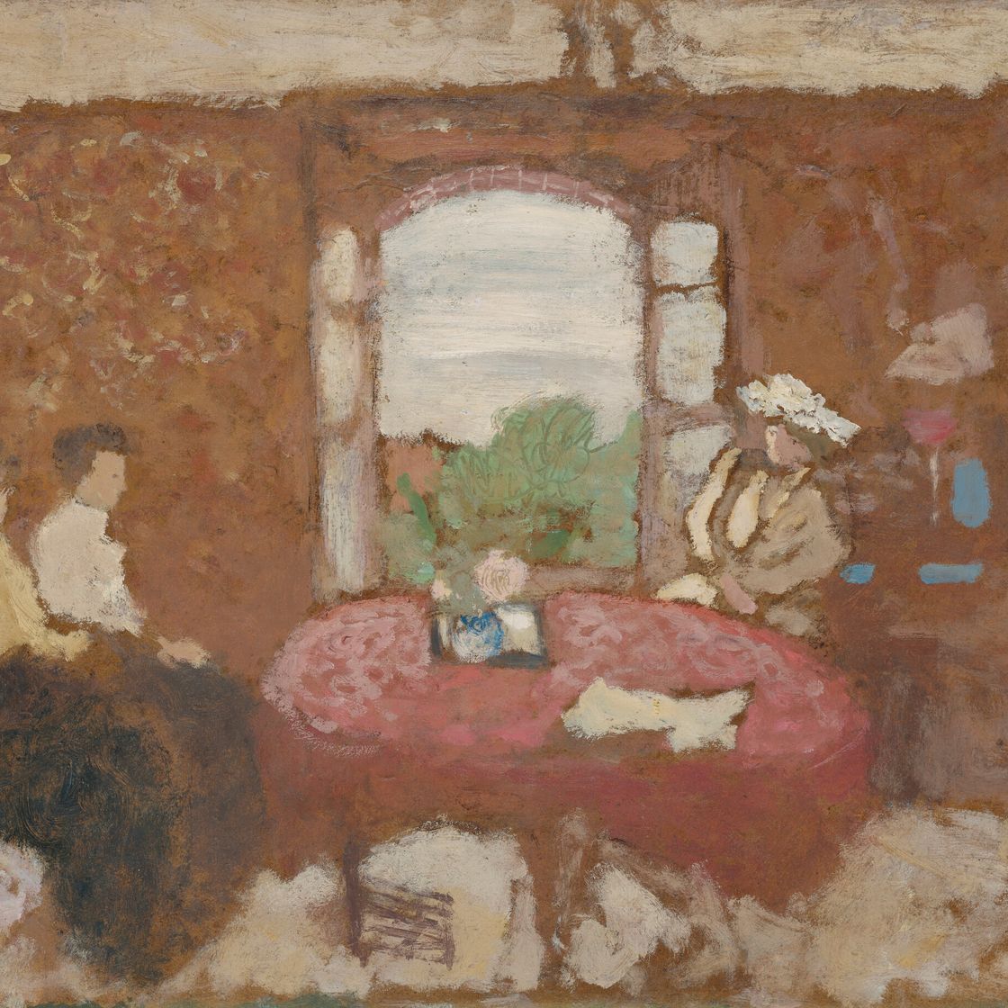 Edouard Vuillard — Люси Хессель в гостях у Крикуна, изображение 1