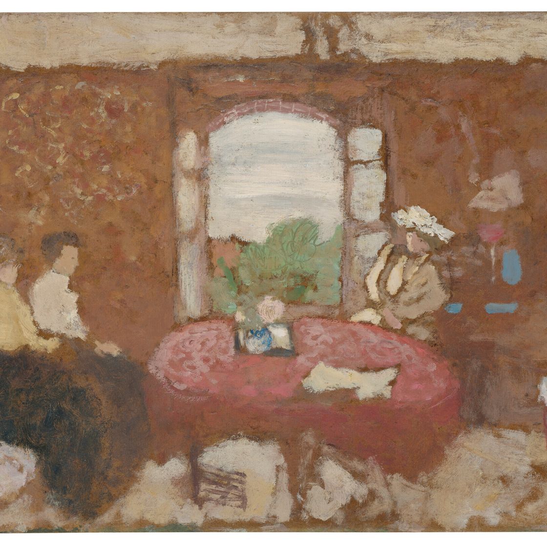Edouard Vuillard — Люси Хессель в гостях у Крикуна, изображение 2