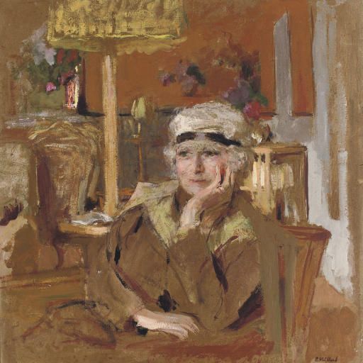 Edouard Vuillard — Люси Хессель в рубане из черного велюра