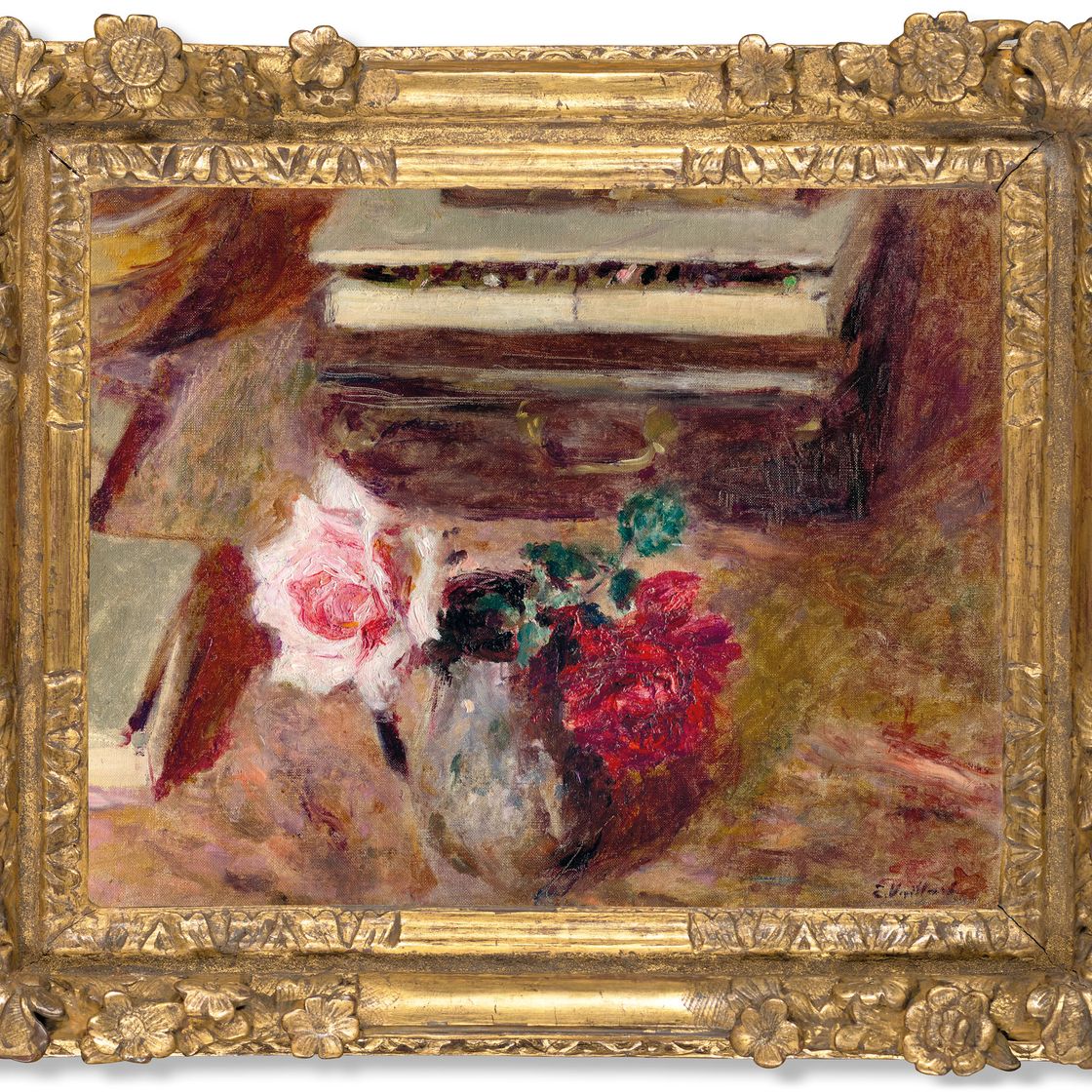 Edouard Vuillard — Две розы и бой пастели, изображение 2