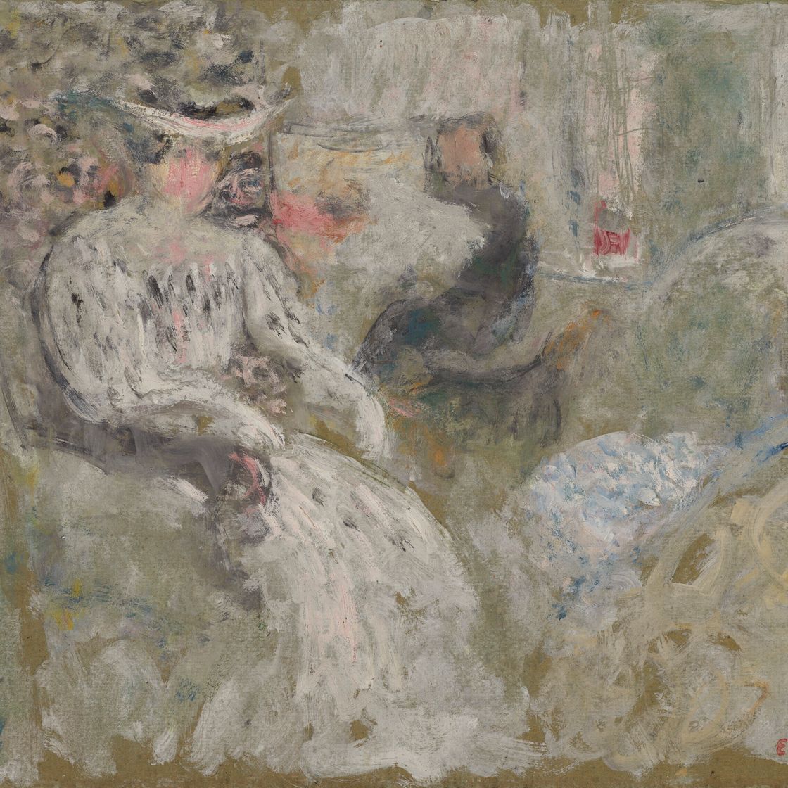 Edouard Vuillard — Женская задница в белом цвете, изображение 1
