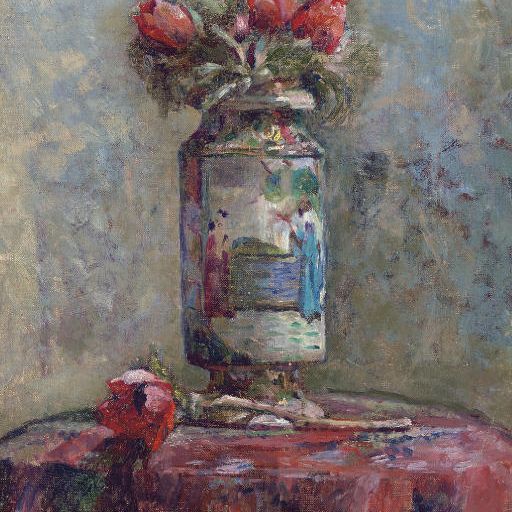 Edouard Vuillard — Анемоны в китайской вазе