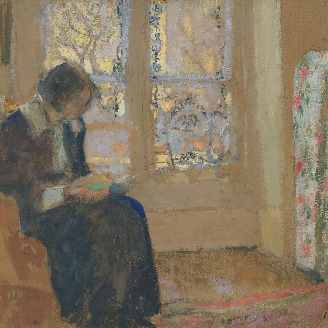 Edouard Vuillard — Молодая женщина-лизант, Люси Белин из elle