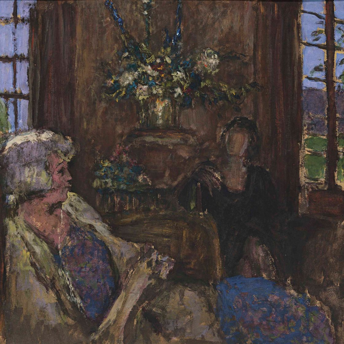 Edouard Vuillard — Двое дам танцуют в глиняном салоне