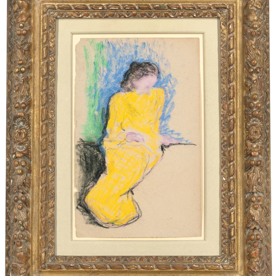 Edouard Vuillard — Женская поза в желтом халате, изображение 2
