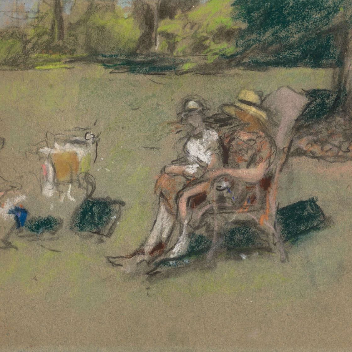 Edouard Vuillard — Мадам Анри Капферер и ее дети, изображение 1