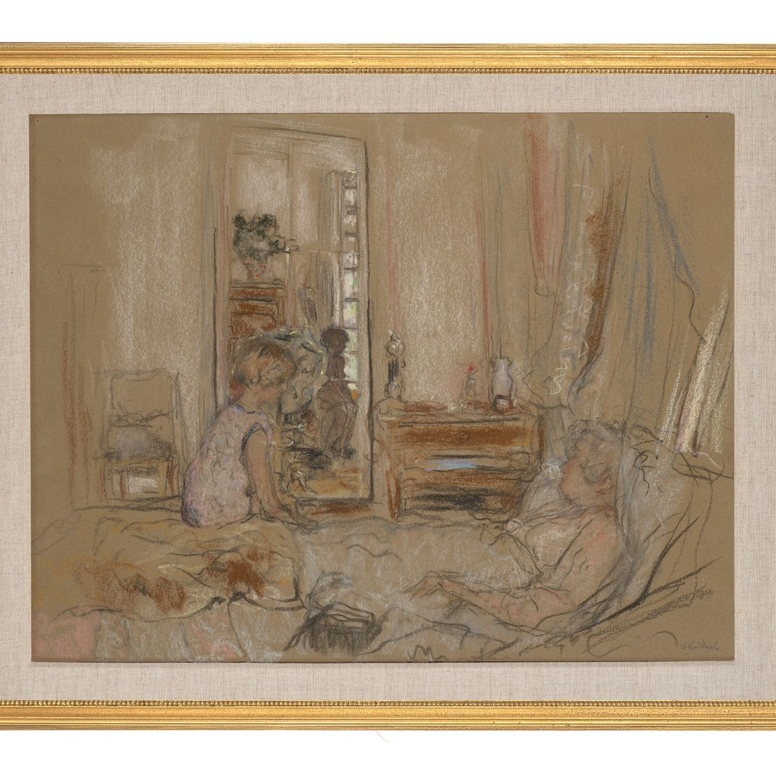 Edouard Vuillard — Лулу у окна мадам Хессель, в замке Клэйз, изображение 4