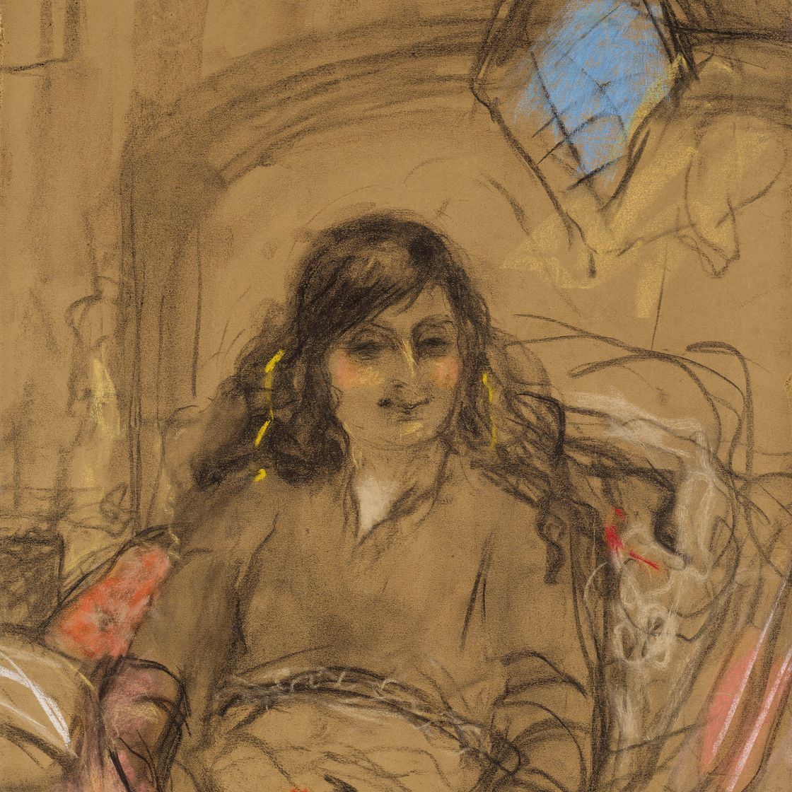 Edouard Vuillard — Этюд для портрета графини Анны де Ноай