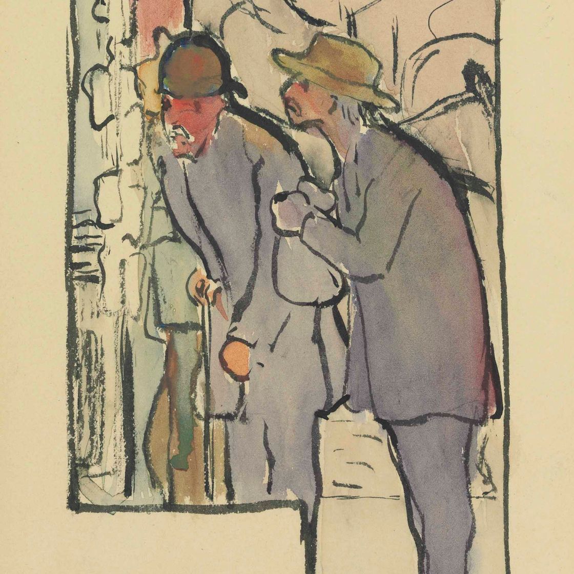 Edouard Vuillard — Театральная программа ( лицевая сторона ); Этюды ( оборотная сторона )