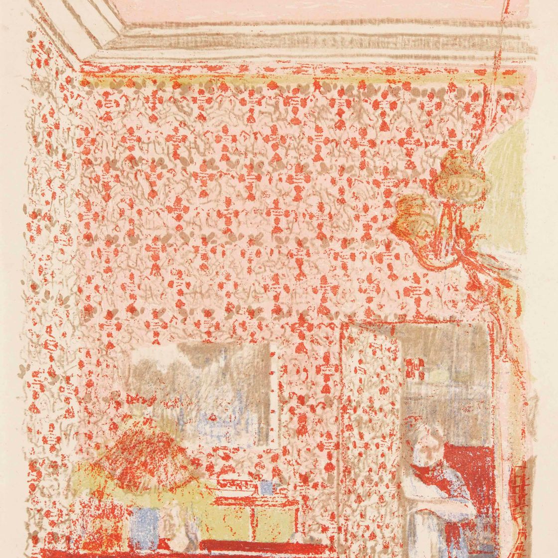 Edouard Vuillard — Интерьер из роз-шатров, от: Paysages et Intérieurs, изображение 1