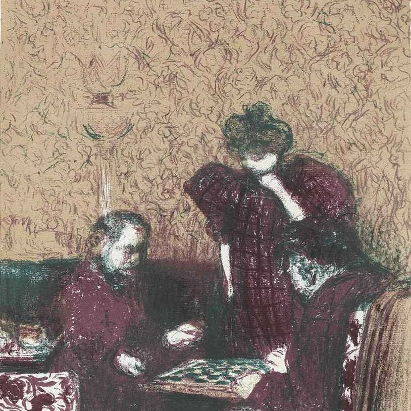 Edouard Vuillard — Вечеринка для дам, от: Магазины и интерьеры (Роже-Маркс, 32)