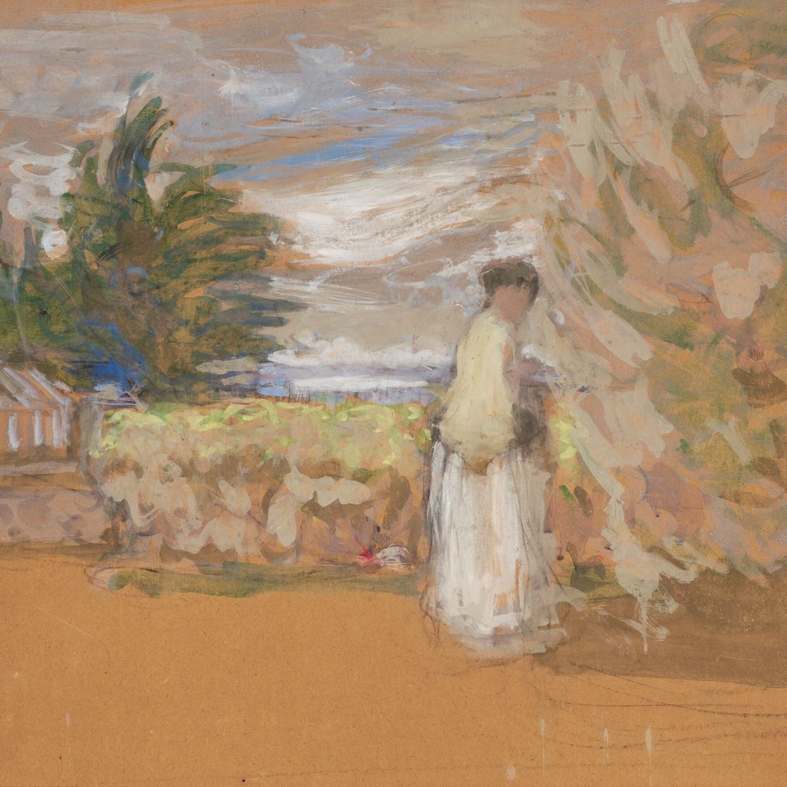 Edouard Vuillard — Женщина в саду, изображение 1